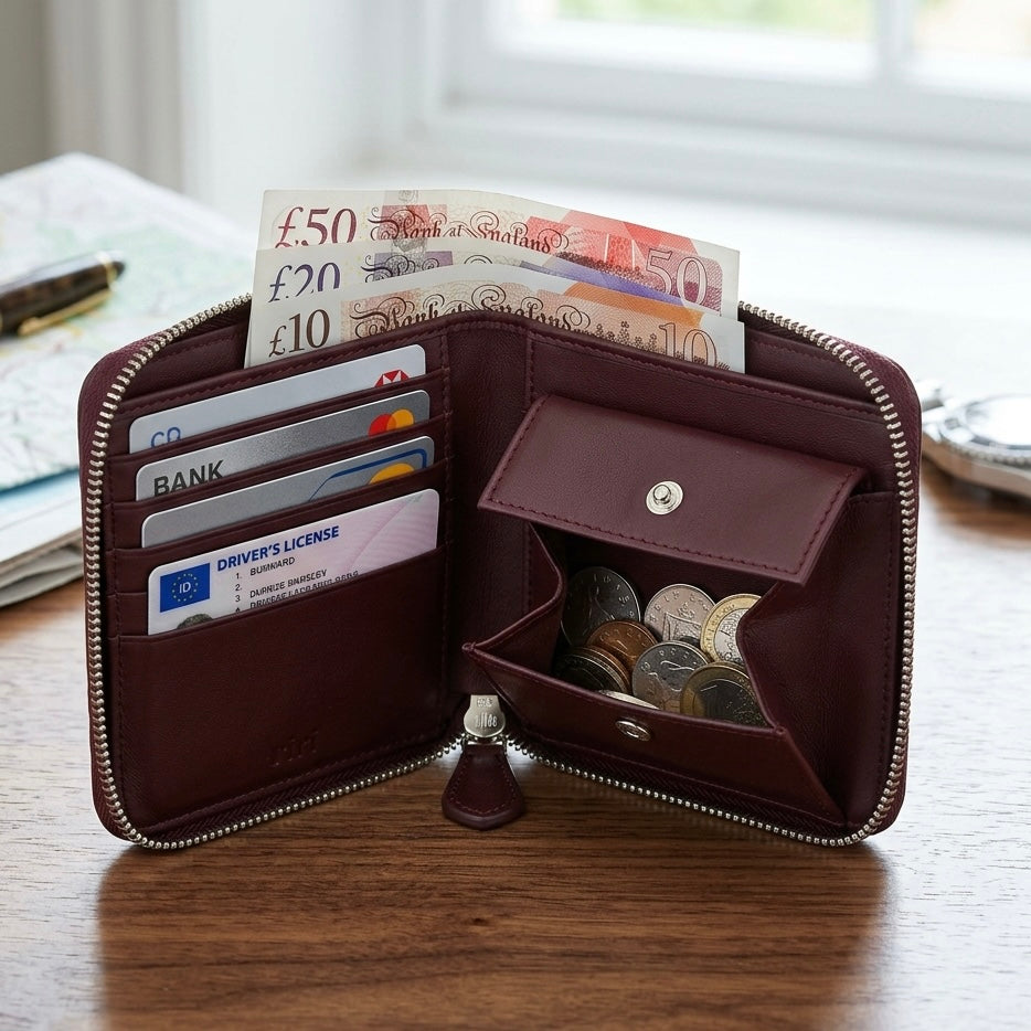 Compact Zip-Around Wallet