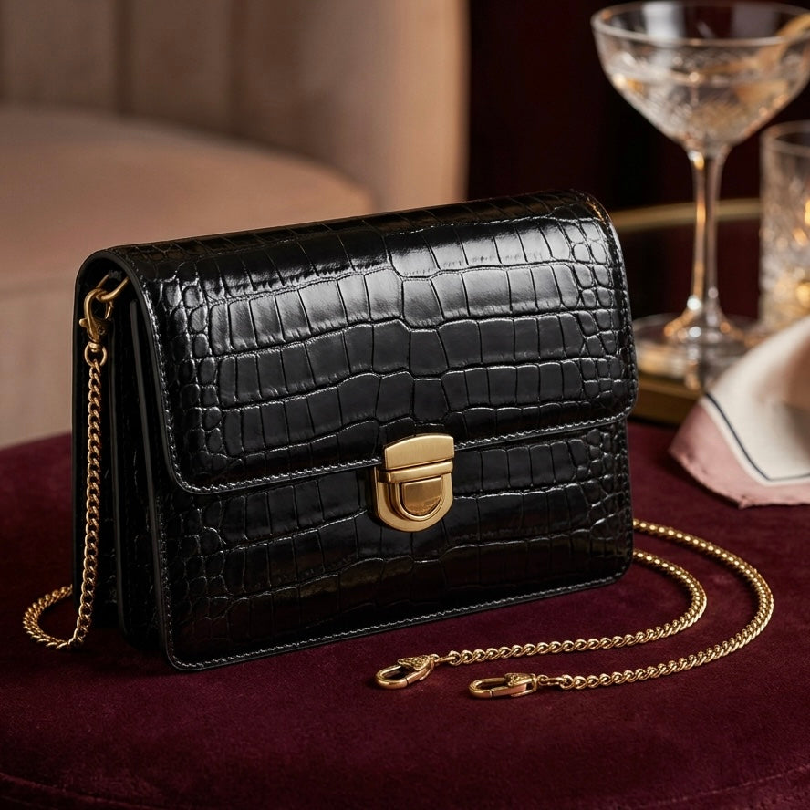 Tri-Fold Elegance Clutch